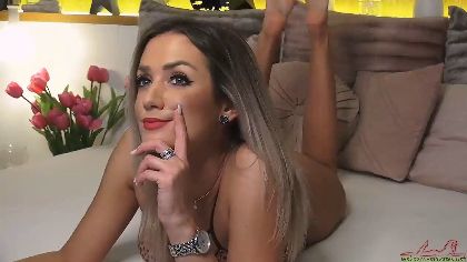 This girl is all about her hair and her teen body. She loves